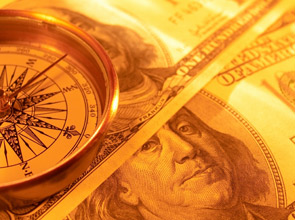 money & compass