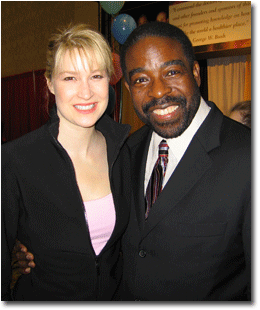 Stefanie Hartman and Les Brown