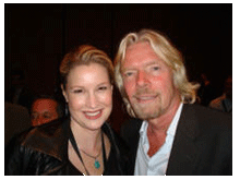 Stefanie Hartman and Sir Richard Bransen